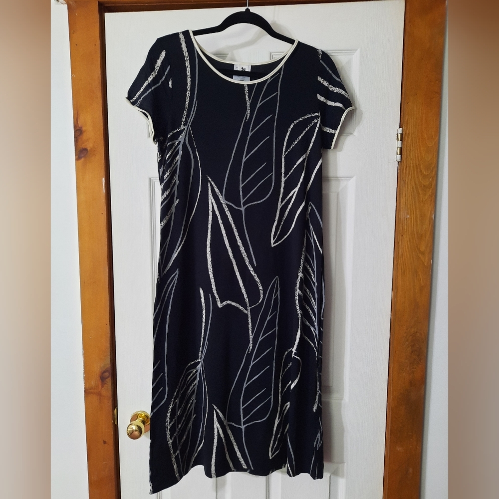 Leaf Print Finnish Designer Dress